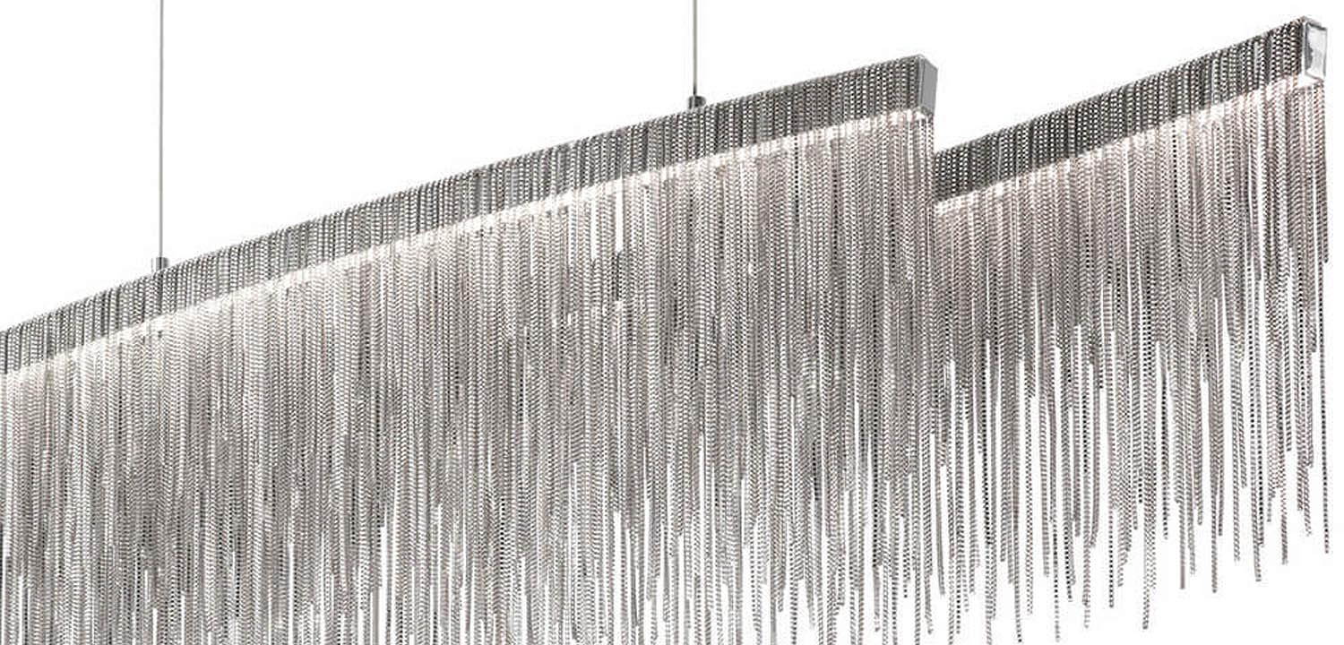 Люстра Atlantis Chain Chandelier Line Chrome Люстра Atlantis Chain Chandelier Line Chrome - Loft-Concept в Омске