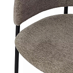 Стул полукруглый с каркасом из металла и мягким сиденьем и спинкой Soft Chenille варинант исполнения - 2 | Loft Concept в Омске