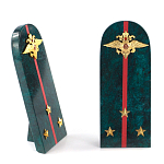 Сувенир Погон МВД из натурального камня змеевик Souvenir Epaulets варинант исполнения - 3 | Loft Concept в Омске