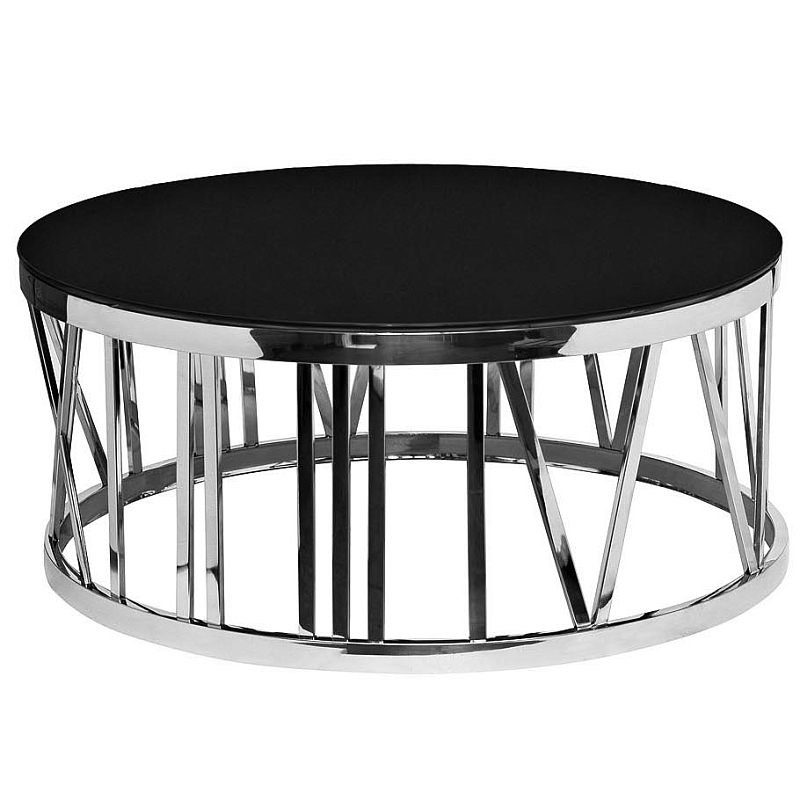 Стол V-section Table 100 Хром Глянцевый черный Стол V-section Table 100 Хром Глянцевый черный в Омске | Loft Concept