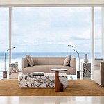 Приставной столик из массива дерева Walnut варинант исполнения - 8 | Loft Concept в Омске