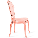 Прозрачный стул розовый LOUIS GHOST CHAIR Pink варинант исполнения - 3 | Loft Concept в Омске