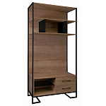 Стеллаж под TV в стиле лофт с открытыми полками и ящиками Urban Style Space варинант исполнения - 1 | Loft Concept в Омске