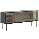 ТВ-тумба с зеркальным декором Serena TV-Stand варинант исполнения - 1 | Loft Concept в Омске