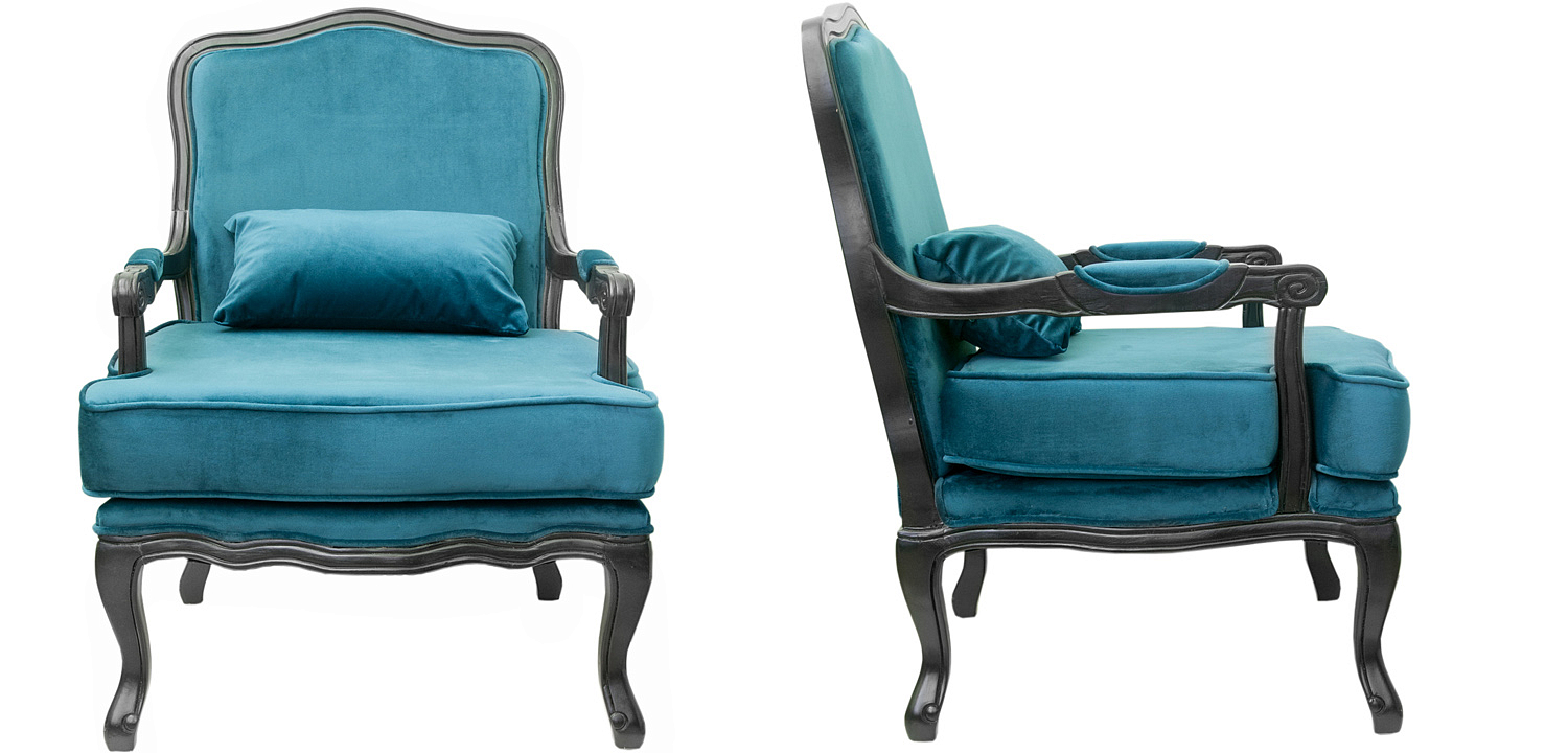 Кресло Harold Chair blue Кресло Harold Chair blue - Loft-Concept в Омске