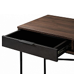 Стол рабочий в стиле лофт с ящиком и нишей для хранения Urban Style Space 2 варинант исполнения - 4 | Loft Concept в Омске