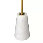 Кофейный столик с круглой столешницей на белом мраморном основании Original Foundation варинант исполнения - 5 | Loft Concept в Омске