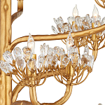 Люстра золотая в виде растения Golden Flower Glade варинант исполнения - 1 | Loft Concept в Омске