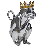 Статуэтка обезьяна в короне серебряная Golden Monkey варинант исполнения - 4 | Loft Concept в Омске