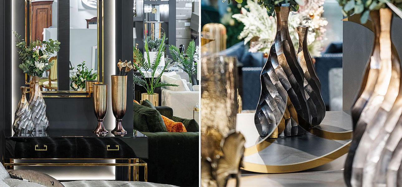 Ваза Top black and gold Ваза Top black and gold - Loft-Concept в Омске