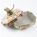 Фарфоровая шкатулка с бронзовой стрекозой Eden Garden варинант исполнения - 4 | Loft Concept в Омске