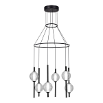 Люстра светодиодная с 6-ю сферическими стеклянными плафонами Splatter варинант исполнения - 1 | Loft Concept в Омске