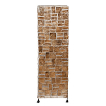 Торшер из перламутра на металлическом каркасе Indonesian Tower 2 варинант исполнения - 1 | Loft Concept в Омске