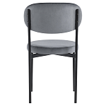 Стул с круглым сиденьем на металлическом основании ALFIE CHAIR Grey варинант исполнения - 3 | Loft Concept в Омске