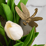 Декоративная ваза из фарфора с бронзовыми вставками Eden Garden варинант исполнения - 5 | Loft Concept в Омске