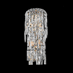 Бра с каскадом из прозрачного хрусталя и корпусом из металла цвета хром Constant Sparks варинант исполнения - 3 | Loft Concept в Омске