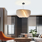 Подвесной светильник с белыми изящными декоративными лепестками Volumetric Petal Lamp варинант исполнения - 5 | Loft Concept в Омске