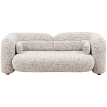 Дизайнерский двухместный диван с мягкими спинкой и подлокотниками бежевый Madelaine Sofa Beige варинант исполнения - 1 | Loft Concept в Омске