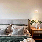 Подвесной светильник с янтарным рифленым стеклянным плафоном Ferm Living варинант исполнения - 7 | Loft Concept в Омске