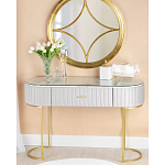 Консоль овальная на золотистых фигруных ножках Wall Console варинант исполнения - 4 | Loft Concept в Омске