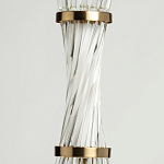 Подвесной светильник с цилиндром из прозрачных стеклянных трубок Nembus варинант исполнения - 7 | Loft Concept в Омске