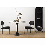 Стул мягкий Alfie Chair черный варинант исполнения - 6 | Loft Concept в Омске