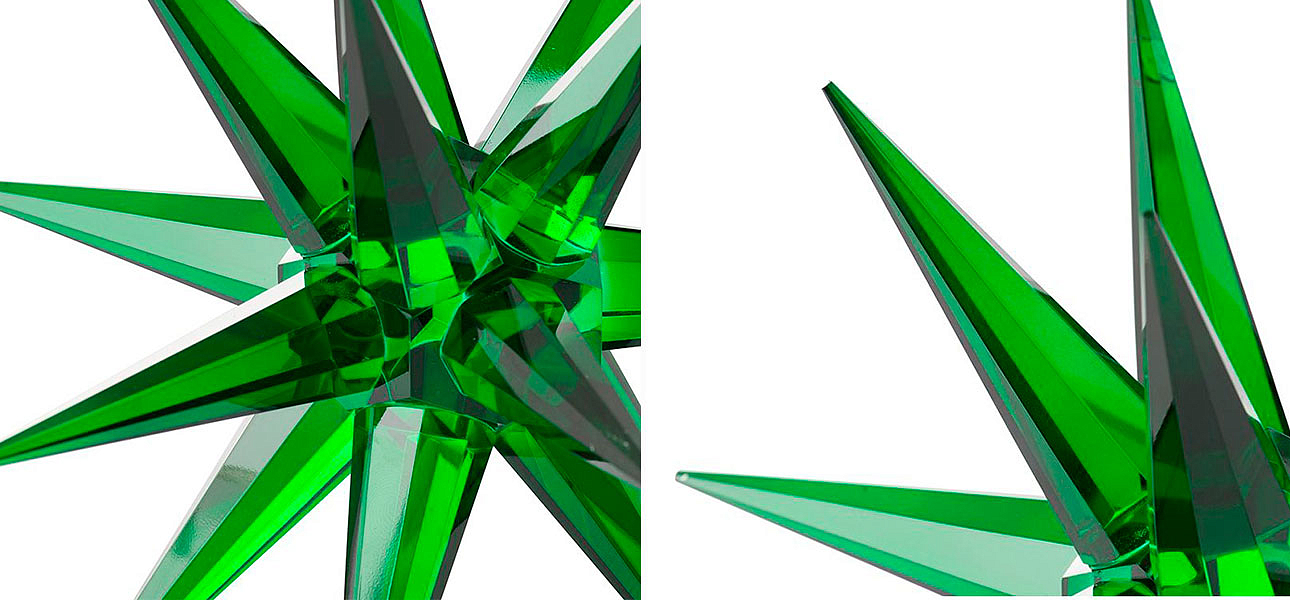 Статуэтка стеклянная зеленая звезда Green Star Статуэтка стеклянная зеленая звезда Green Star - Loft-Concept в Омске