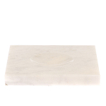 Подставка под шар квадратная из натурального камня Мрамор Белый Natural Stone Sphere Stands варинант исполнения - 1 | Loft Concept в Омске