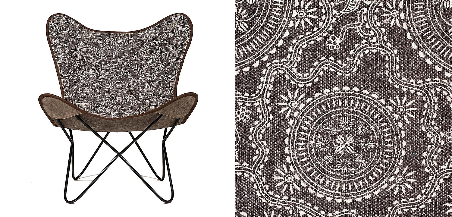 Кресло Indian black and white pattern - Loft-Concept в Омске