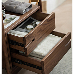 Вешалка деревянная с 2- мя ящиками Moon Walnut Furniture варинант исполнения - 9 | Loft Concept в Омске