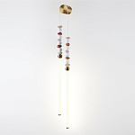 Бра с 2-мя вертикальными акриловыми светодиодными трубками и декоративными шариками PEARLS Suspension варинант исполнения - 1 | Loft Concept в Омске