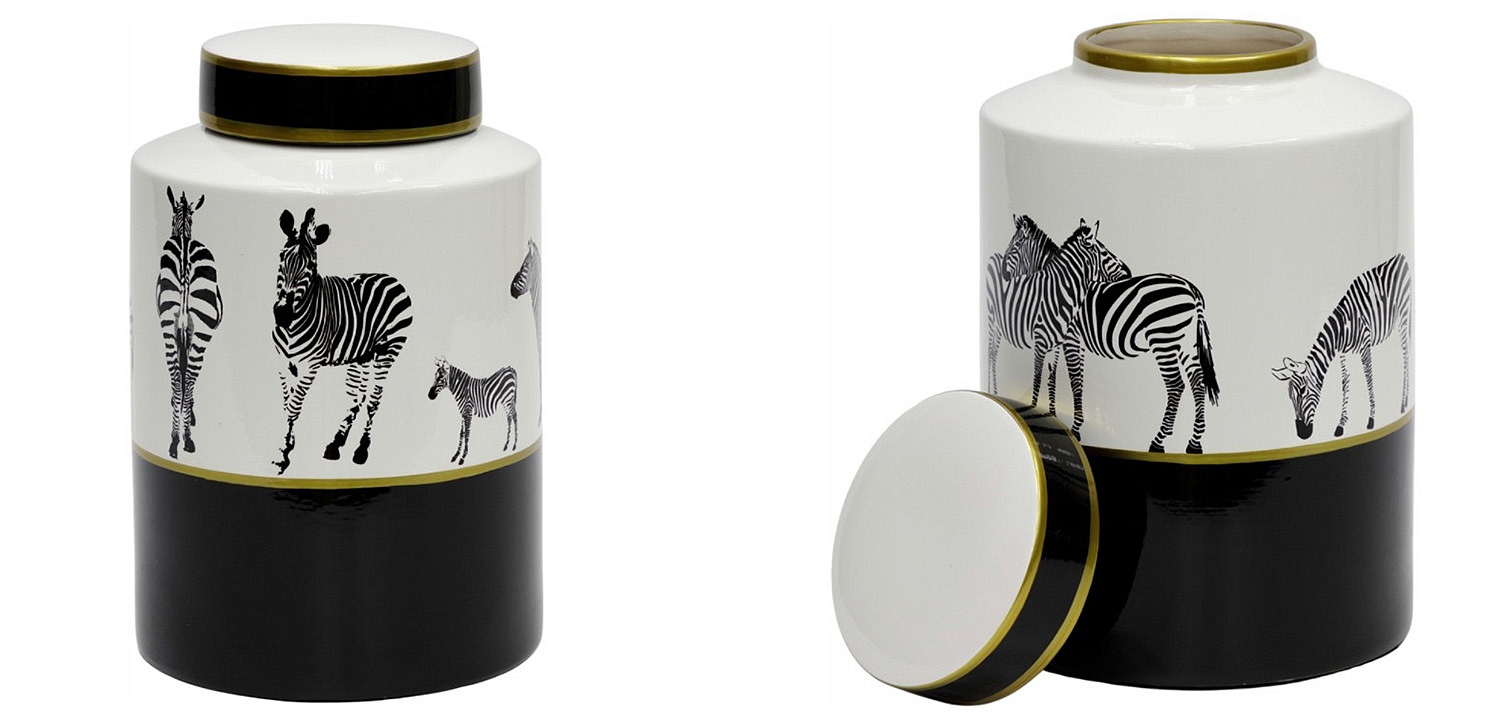 Ваза Zebra Vase white and black 26 Ваза Zebra Vase white and black 26 - Loft-Concept в Омске