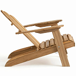 Уличное кресло из массива акации Adirondack Wooden Chair Natural варинант исполнения - 5 | Loft Concept в Омске