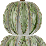 Настольная лампа с фактурным основанием с сочетании белого и зеленого цветов Festoon варинант исполнения - 1 | Loft Concept в Омске