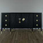 Большой Комод-буфет Elsa Dreams Black с ящиками варинант исполнения - 3 | Loft Concept в Омске