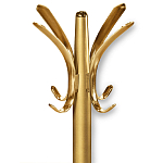 Вешалка золотого цвета с 4-мя крючками из пластика Curves Hangers варинант исполнения - 2 | Loft Concept в Омске