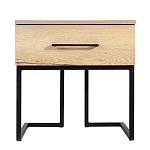 Тумба прикроватная с ящиком в стиле лофт Urban Style Space 2 варинант исполнения - 3 | Loft Concept в Омске