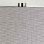 Настольная лампа с цилиндрическим абажуром и прозрачным стеклянным основанием Quintiesse варинант исполнения - 6 | Loft Concept в Омске