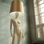 Лампа MANNEQUIN LAMP с абажуром изгибы тела варинант исполнения - 7 | Loft Concept в Омске