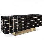 Дизайнерский комод в сочетании черного и золотого цвета Nubian варинант исполнения - 1 | Loft Concept в Омске