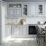 Угловая кухня в стиле Прованс из массива дерева Colombe Provence Kitchen Set варинант исполнения - 1 | Loft Concept в Омске