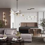 Светодиодная люстра Rovelly Black варинант исполнения - 4 | Loft Concept в Омске