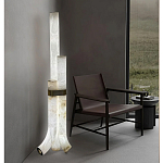 Торшер геометрический с тремя мраморными плафонами Marble Tripod варинант исполнения - 6 | Loft Concept в Омске