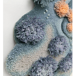 Тканый вручную Большой абстрактный гобелен Frost Forest варинант исполнения - 2 | Loft Concept в Омске