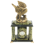 Часы настольные из натурального камня с декором в виде орла Eagle Stone Clock варинант исполнения - 8 | Loft Concept в Омске