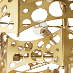 Люстра фигурная золотого цвета Corrugated Panels варинант исполнения - 2 | Loft Concept в Омске