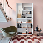 Дизайнерский стеллаж с вертикальными и горизонтальными полками Gio Ponti D.357.1 D.357.2 Rack варинант исполнения - 5 | Loft Concept в Омске