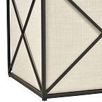 Пуф бежевый с черной металлической рамой Beige Pouf варинант исполнения - 2 | Loft Concept в Омске