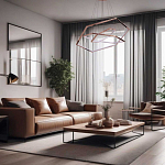 Люстра с 3-мя подвесами в виде шестиугольников Hexagon Horizontal варинант исполнения - 8 | Loft Concept в Омске