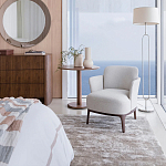 Приставной стол в шпоне ореха Elega варинант исполнения - 6 | Loft Concept в Омске